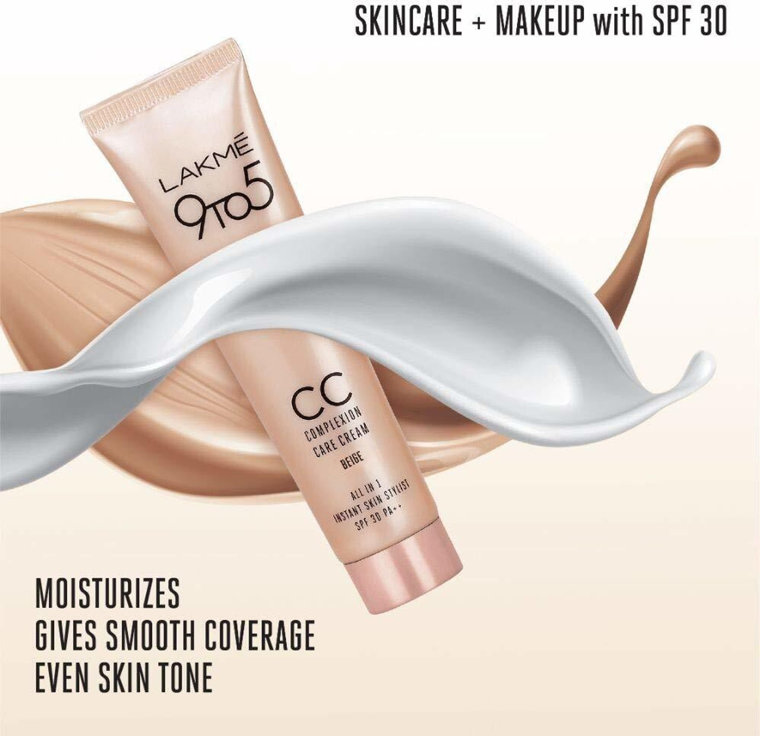 Image of Lakme 100% Original Foundation 9 to 5 Complexion Care CC Cream Foundation