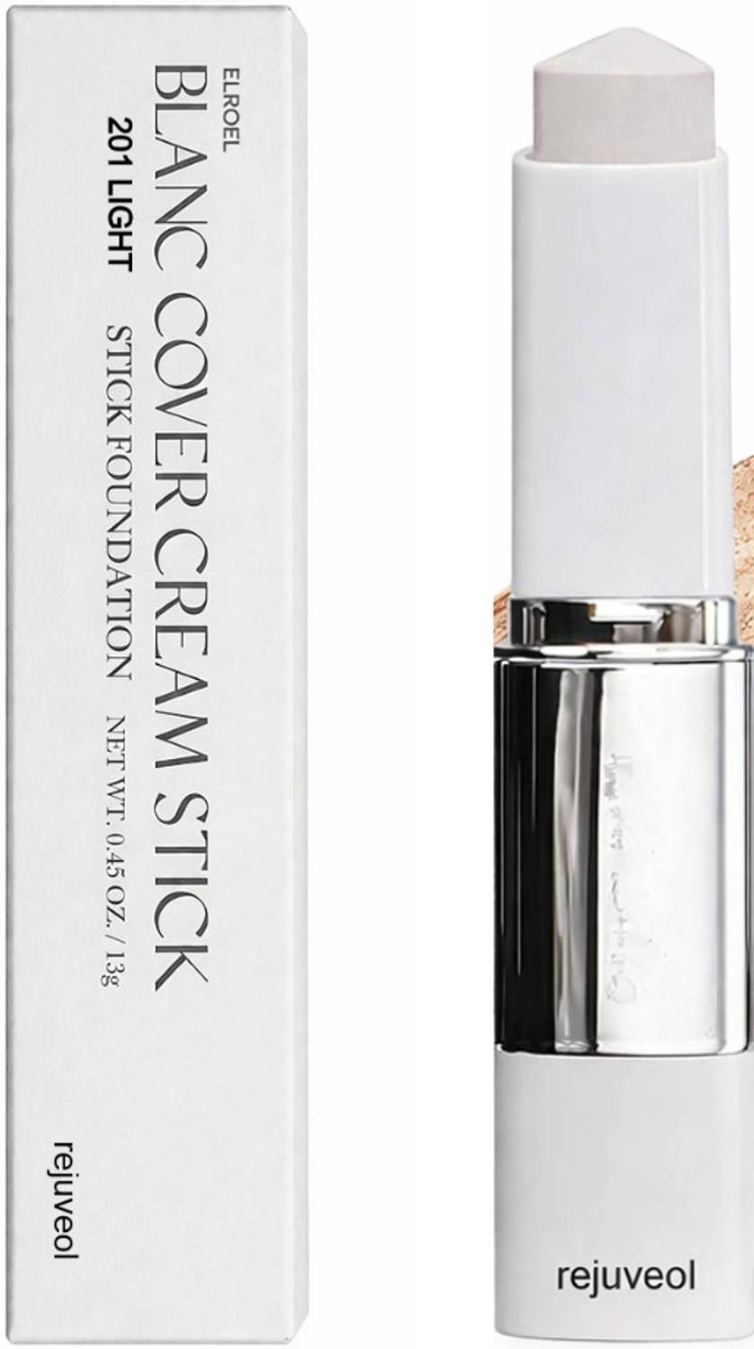 REJUVEOL 201 Light Blanc Cover Cream Stick Foundation - Image 1