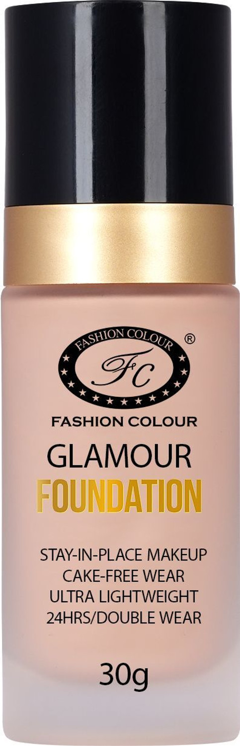 Image of FASHION COLOUR Glamour Ultra Lightweight 24H Stay Foundation for Smooth Non-Cakey Coverage Foundation