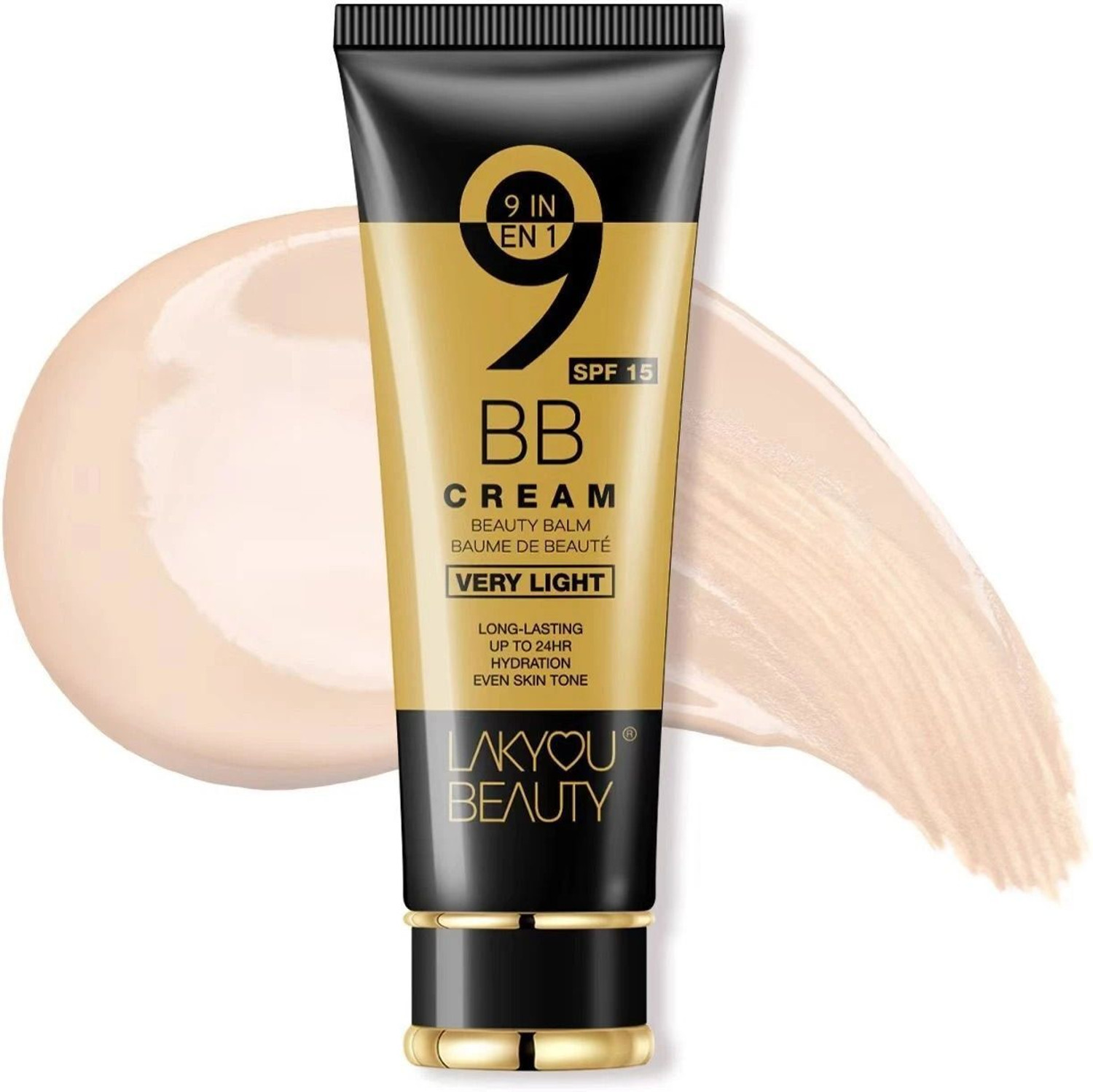 Image of Lakyou Beauty 9in1 BB Cream | Light Coverage | 24-Hour Wear | Hydration | SPF 15 | Even Tone Foundation