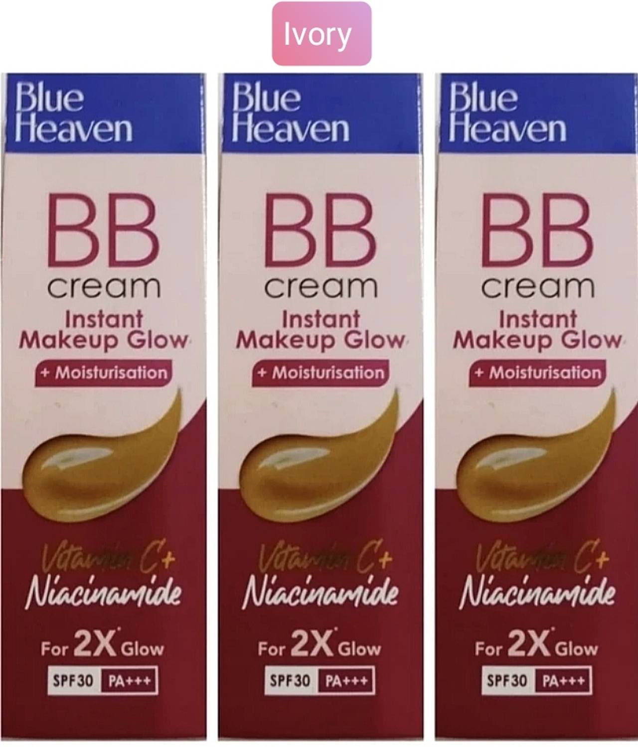 BLUE HEAVEN Instant Makeup Glow+Moisturisation Vitamin C+