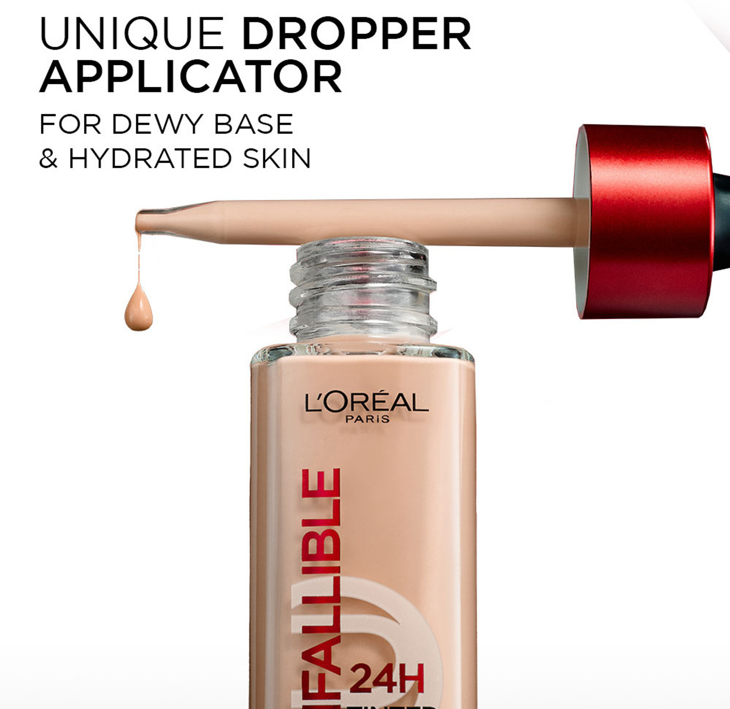 Image of L'Oreal Paris Infallible 24H Tinted Foundation with Hyaluronic Acid - 5-6 MEDIUM - TAN Foundation