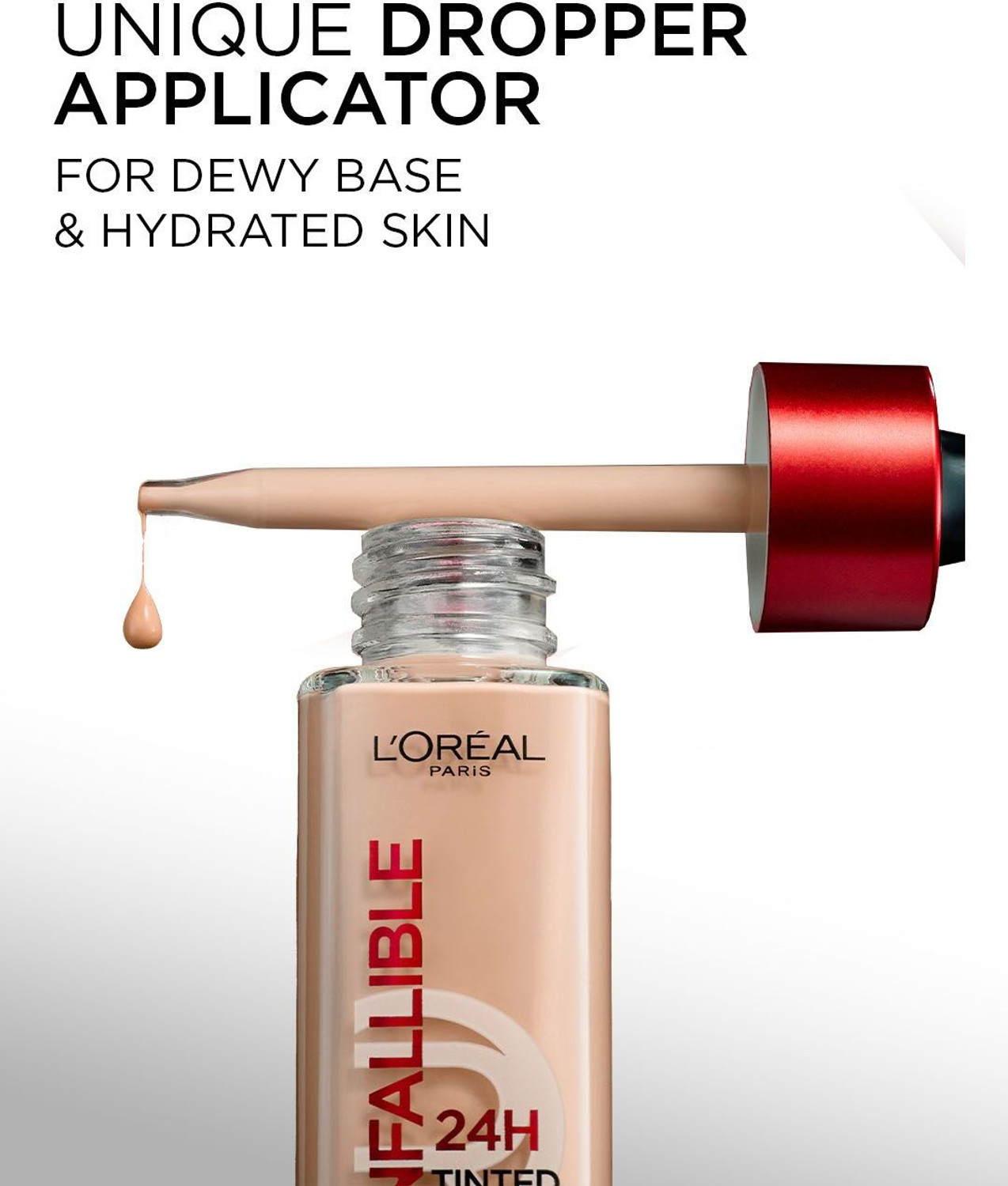 Image of L'Oreal Paris Infallible 24H Tinted Foundation with Hyaluronic Acid - 1-2 ROSY LIGHT Foundation