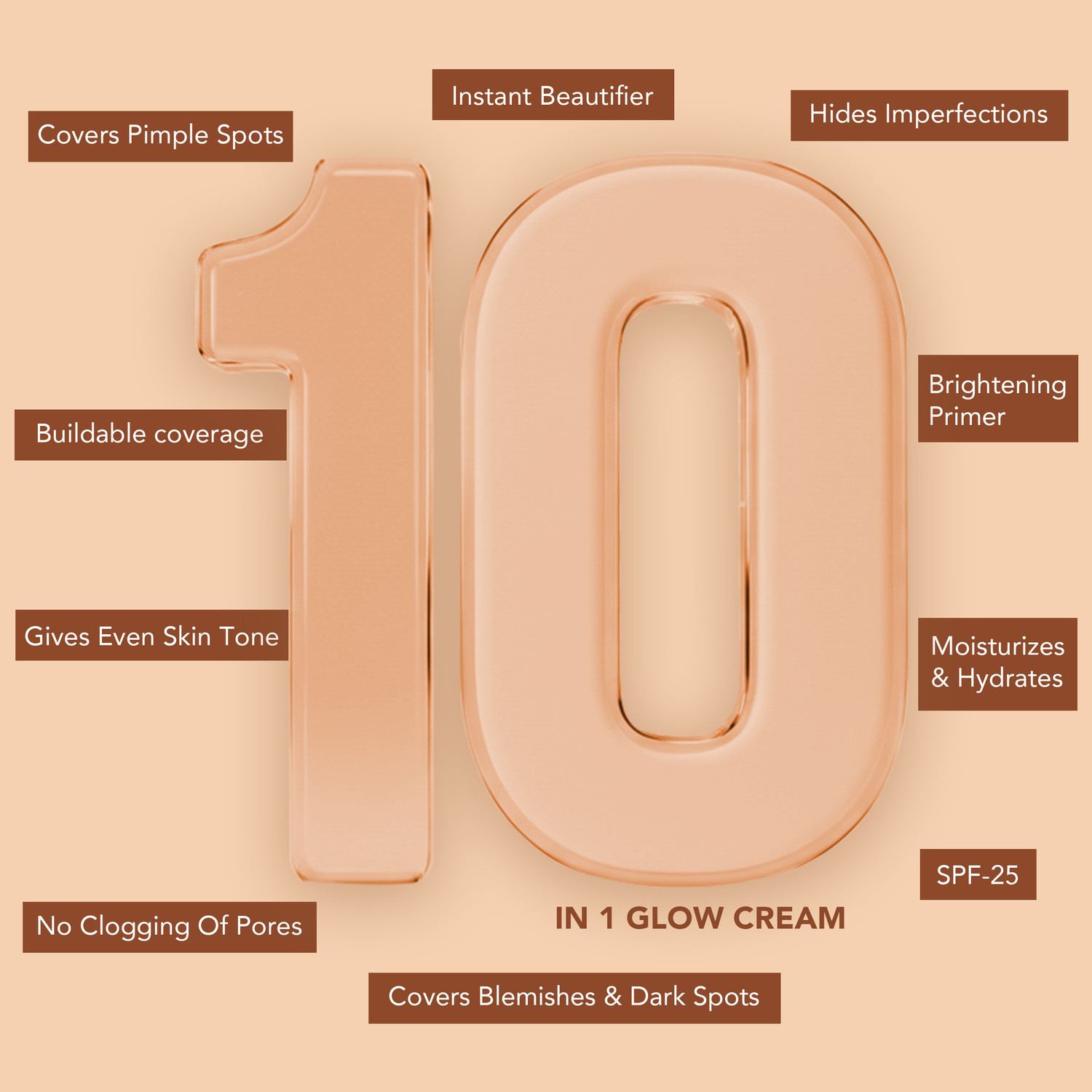 Image of LOTUS MAKE - UP XPRESSGLOW 10-in-1 DAILY BEAUTY CREME | TINTED CC CREAM SPF 25 | ALL SKIN TYPES Foundation