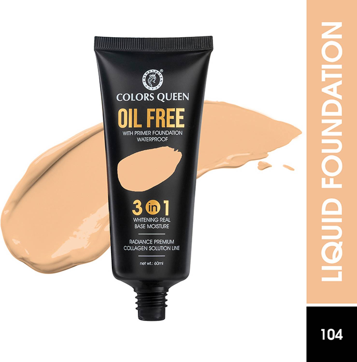 Colors Queen 3 in 1 Oil Free Foundation - Image 1