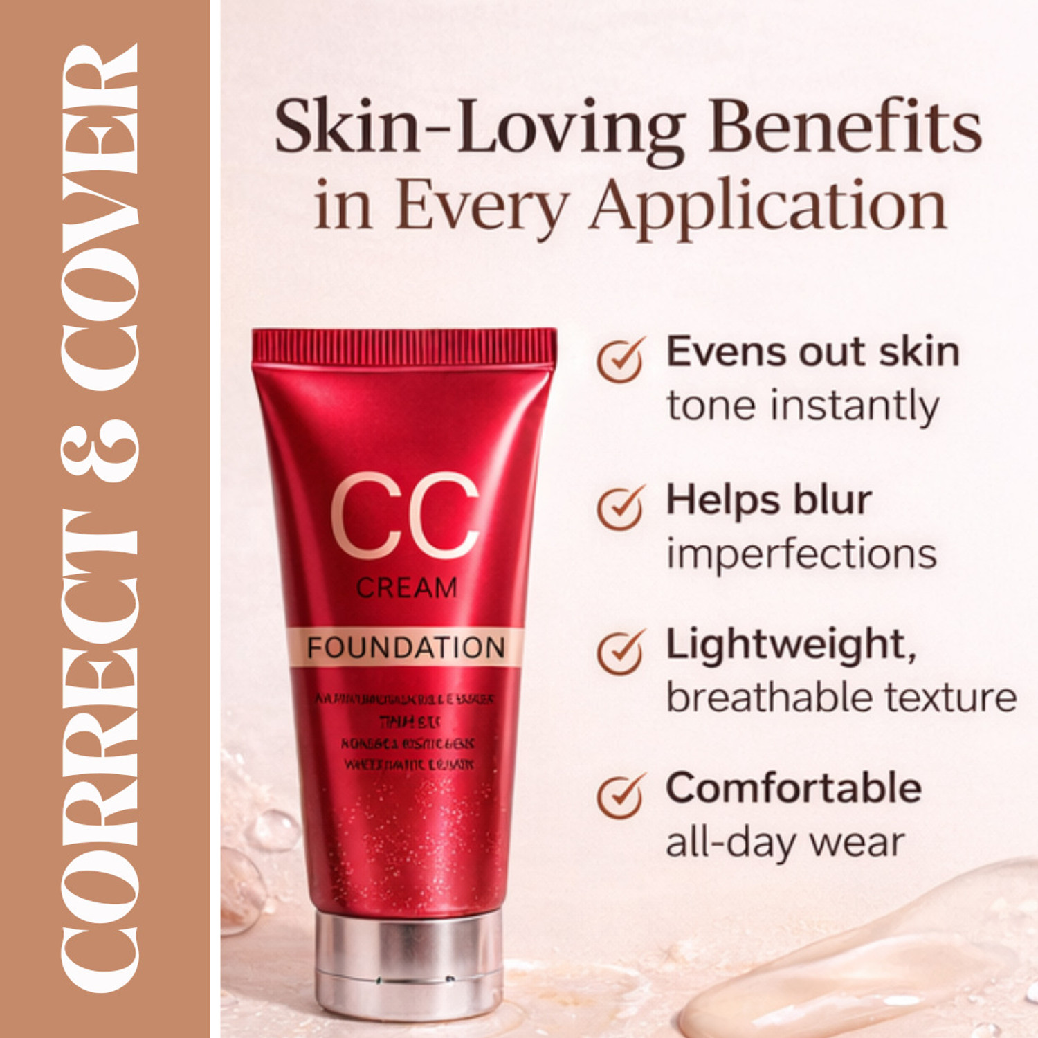 Image of Fangruik Bb Cream Foundation For Women Face Ease Foundation
