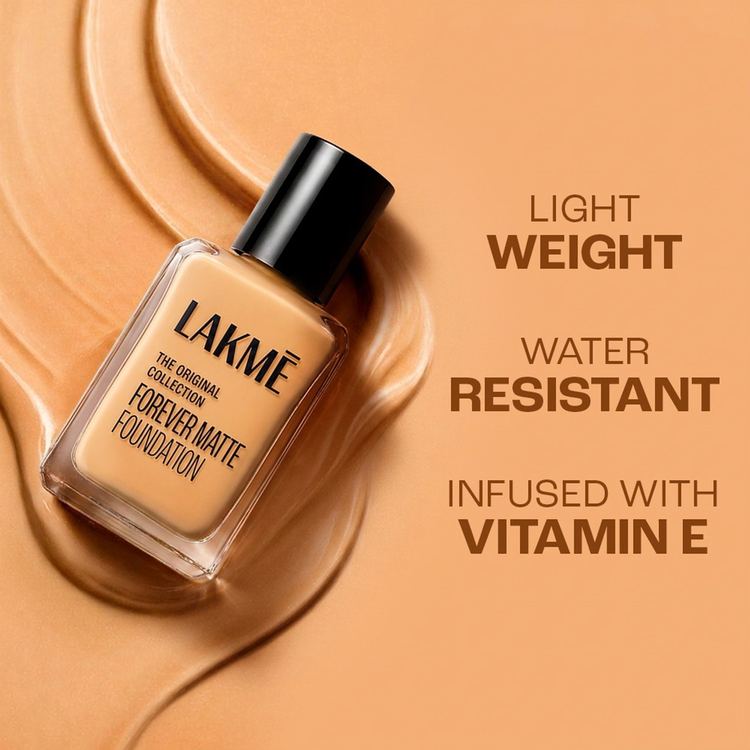 Image of Lakme Forever Matte , Superior Coverage, Vit E, Lightweight Foundation