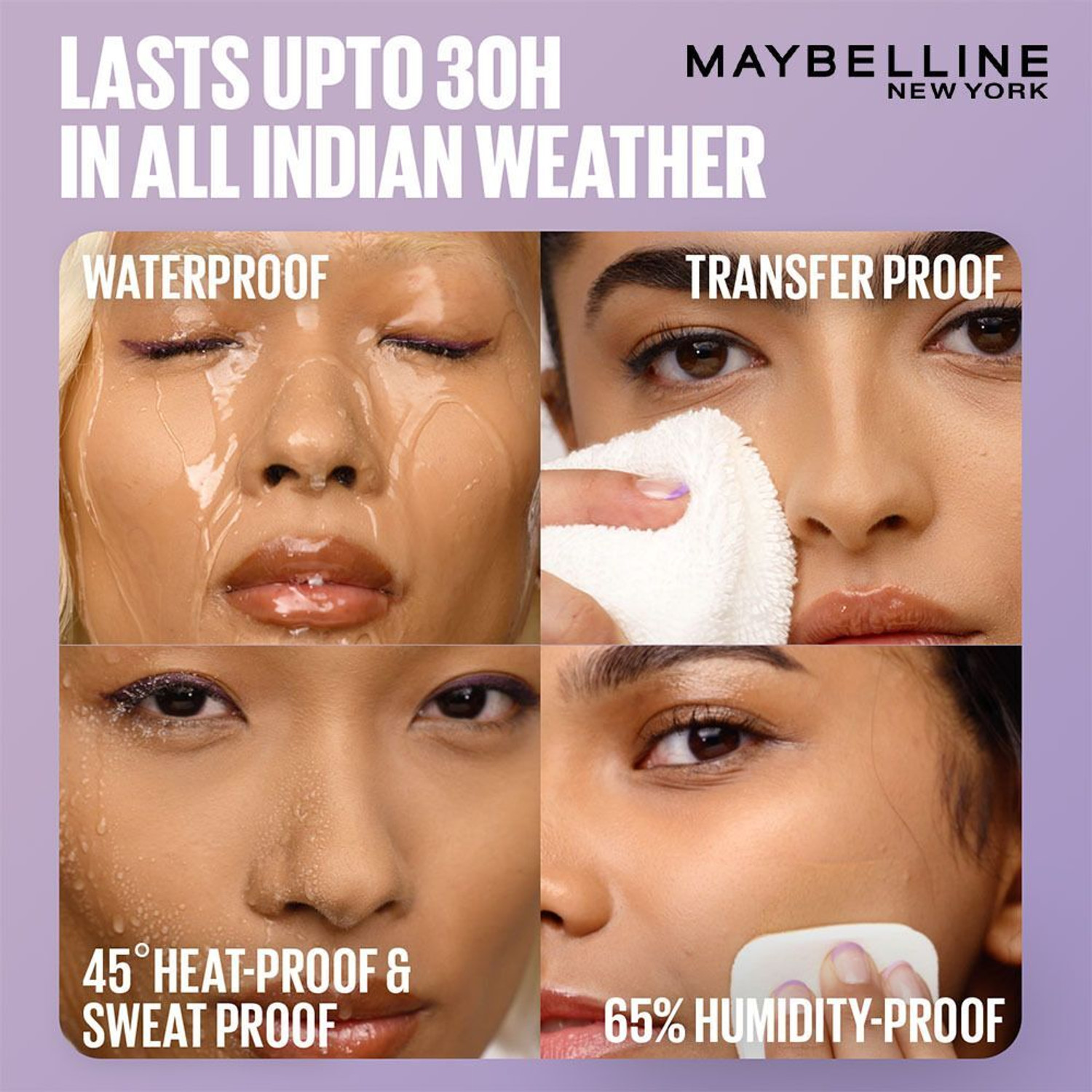 Image of MAYBELLINE NEW YORK Super Stay Flex Powder Compact, 310, 30H Full Cover, for Oily Skin Foundation