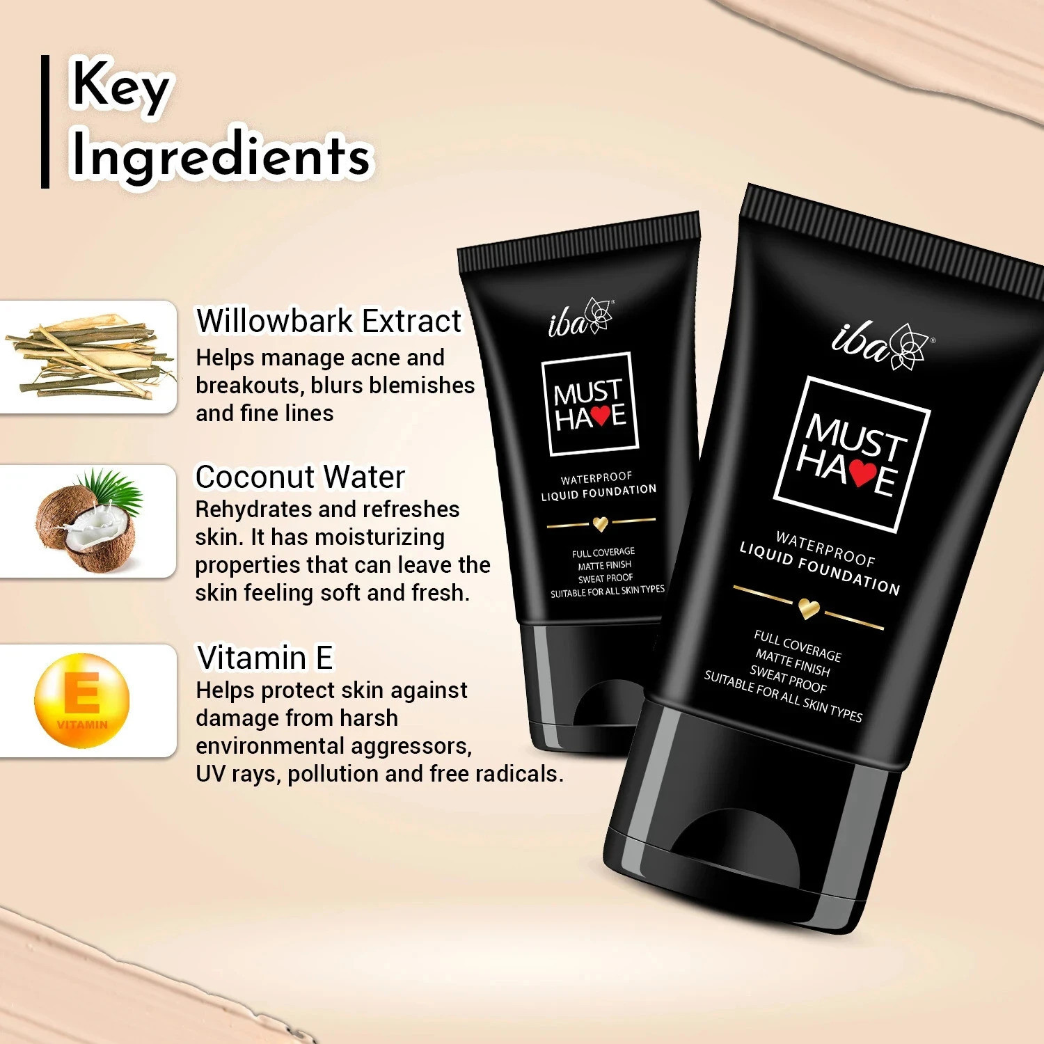 Image of Iba Must Have Waterproof Liquid Foundation - Pure Ivory Foundation