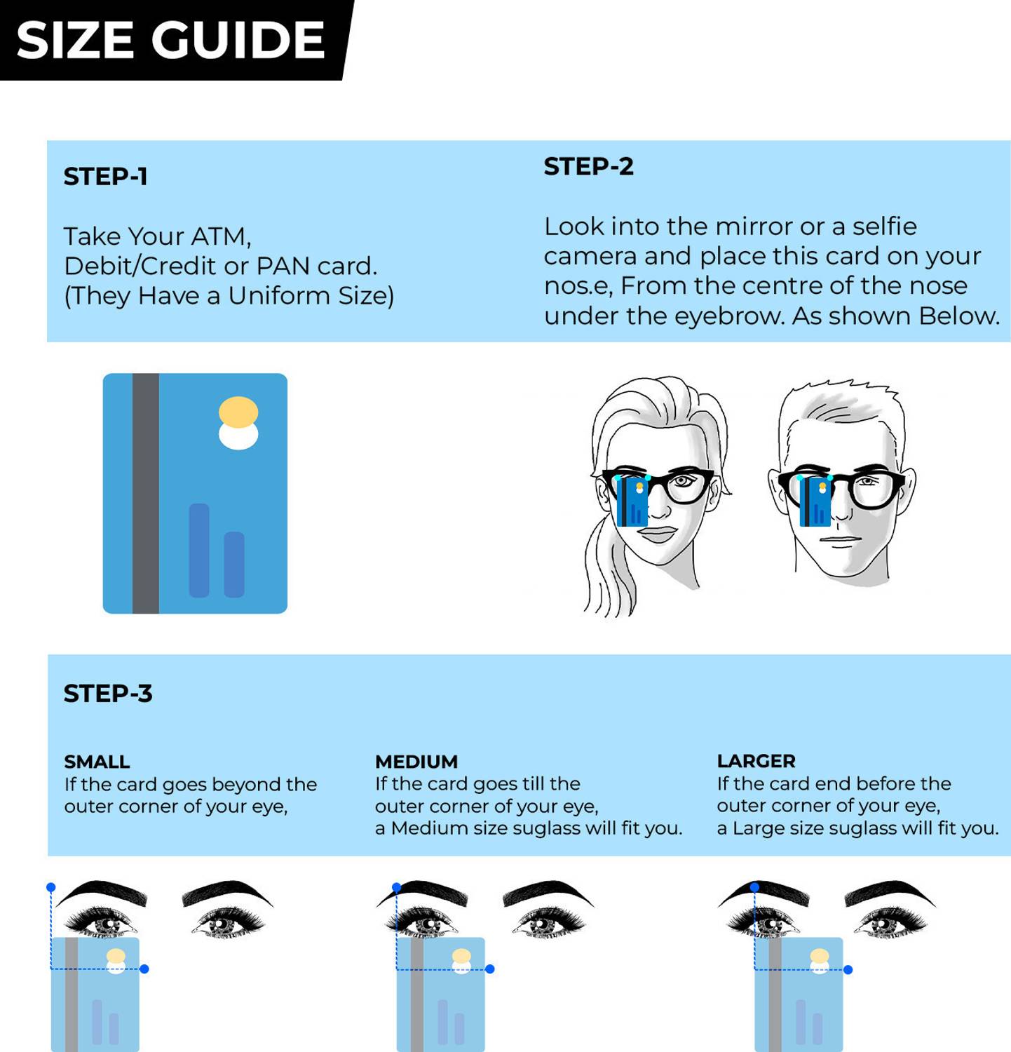 HEXXA Full Rim Square, Wayfarer Frame Blue - Image 5
