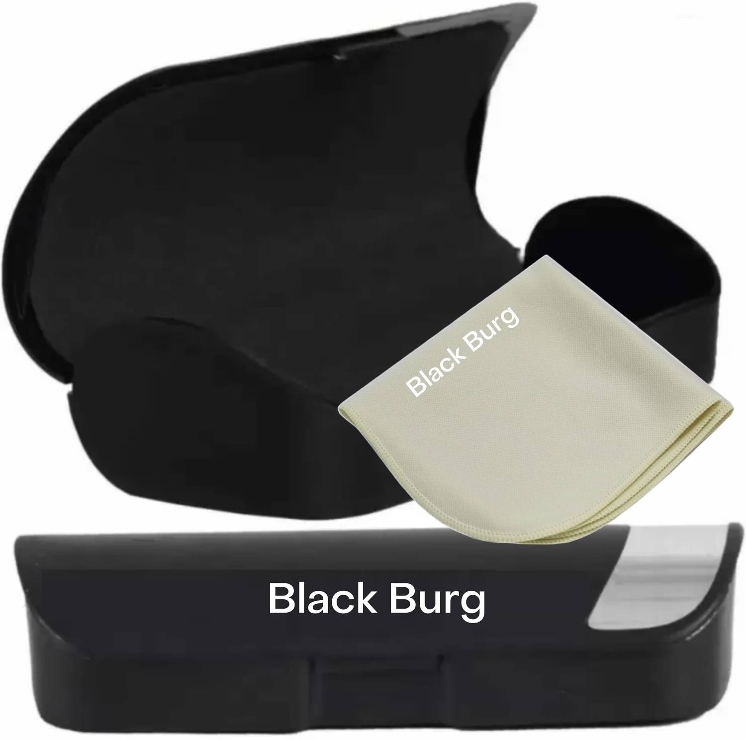 BLACK BURG Oval Sunglasses Black - Image 3