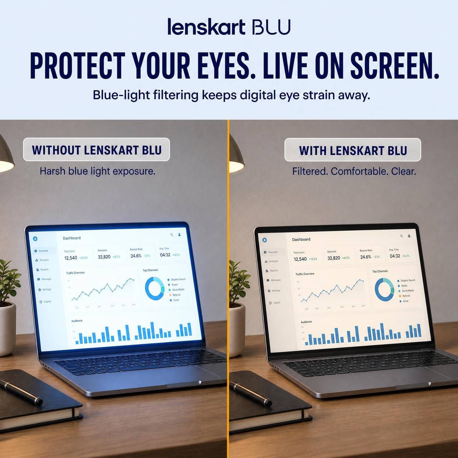 Lenskart Blu Full Rim Square Frame Glasses - Image 4