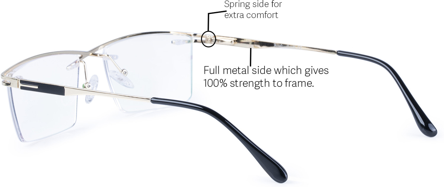 Image of REDHILLS Rimless Rectangle Frame