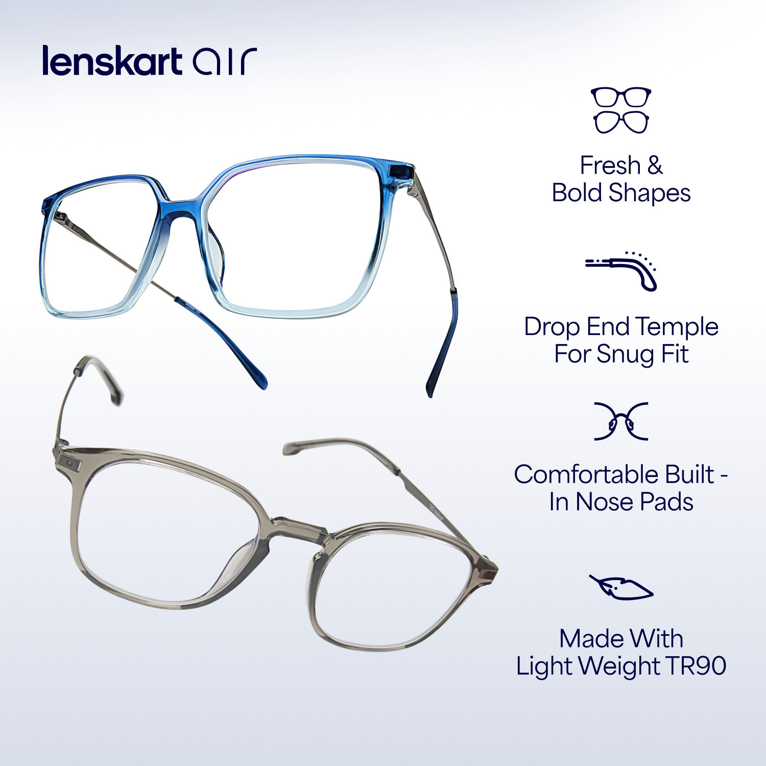 Image of Lenskart Air Full Rim Square Frame