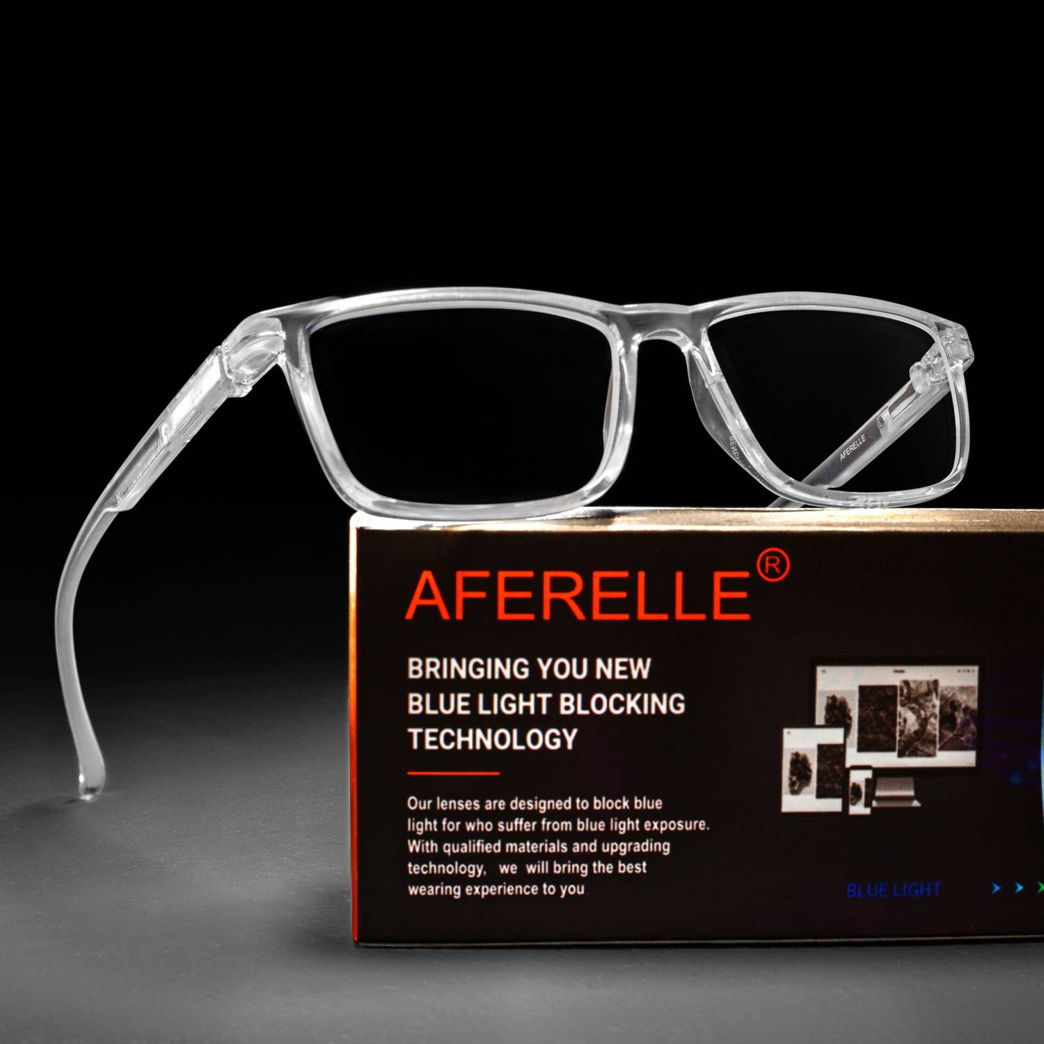 aferelle Full Rim Rectangle Frame Blue - Image 2