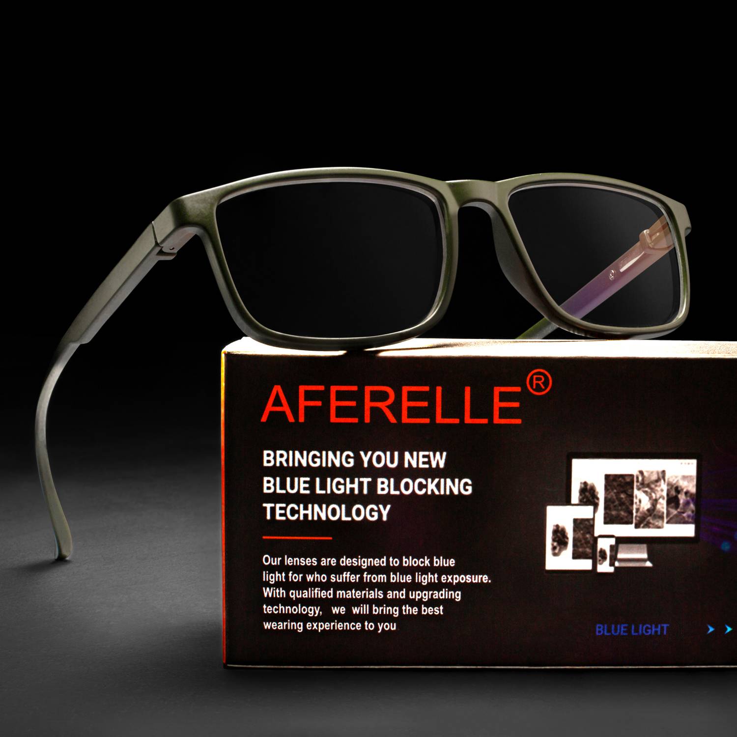 aferelle Full Rim Rectangle Frame