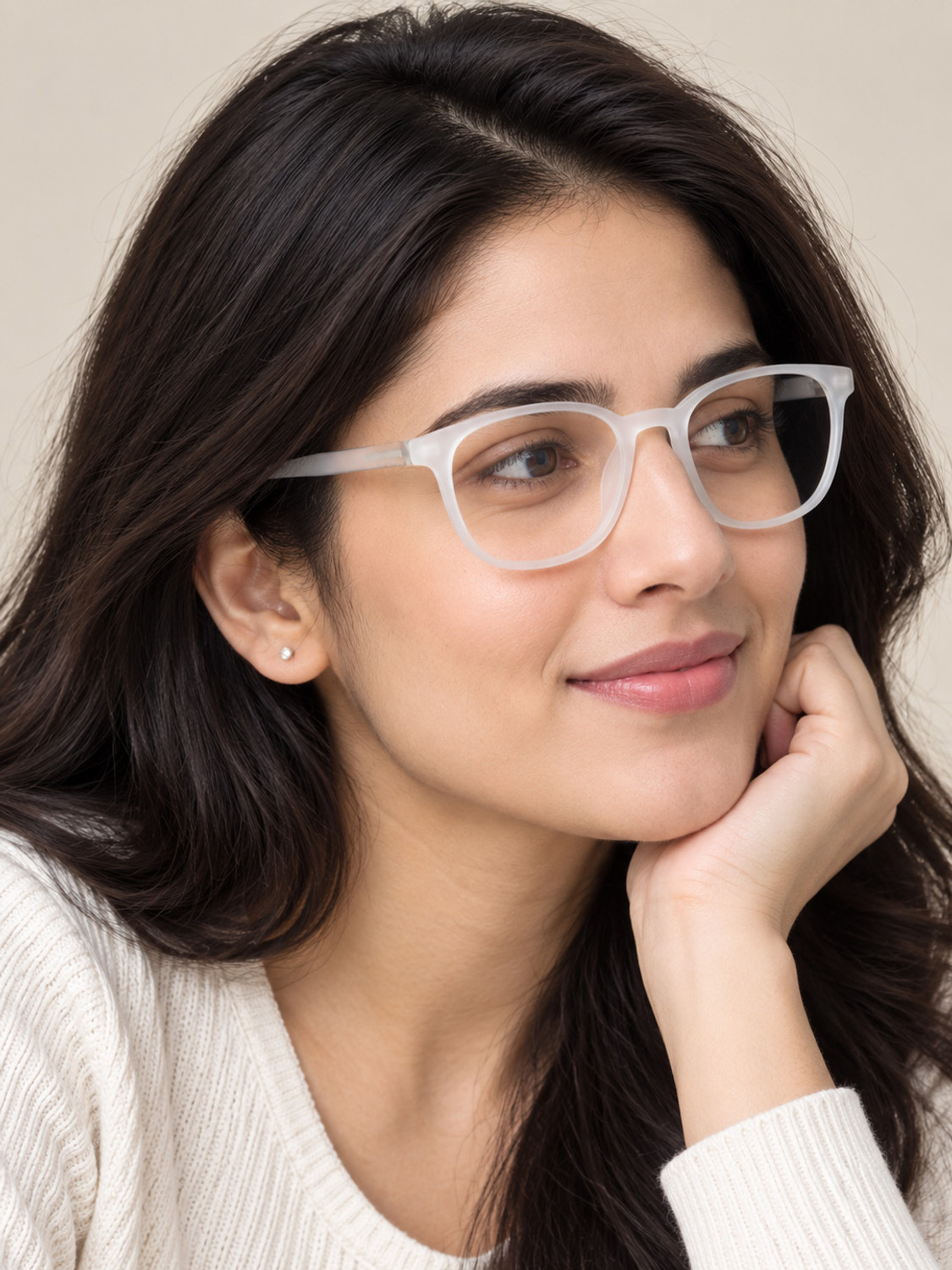 Image of Airblu Full Rim Round Anti Glare & Blue Cut Computer Glass For Men & Women (58 mm)