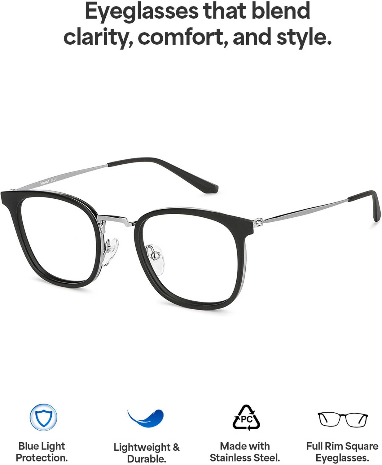 Lenskart Blu Full Rim Square Frame Glasses - Image 5