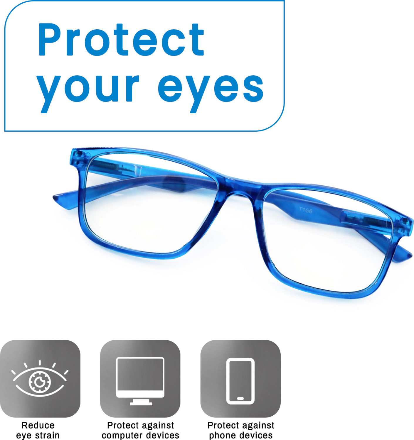 Image of Rayblock Full Rim Square Frame