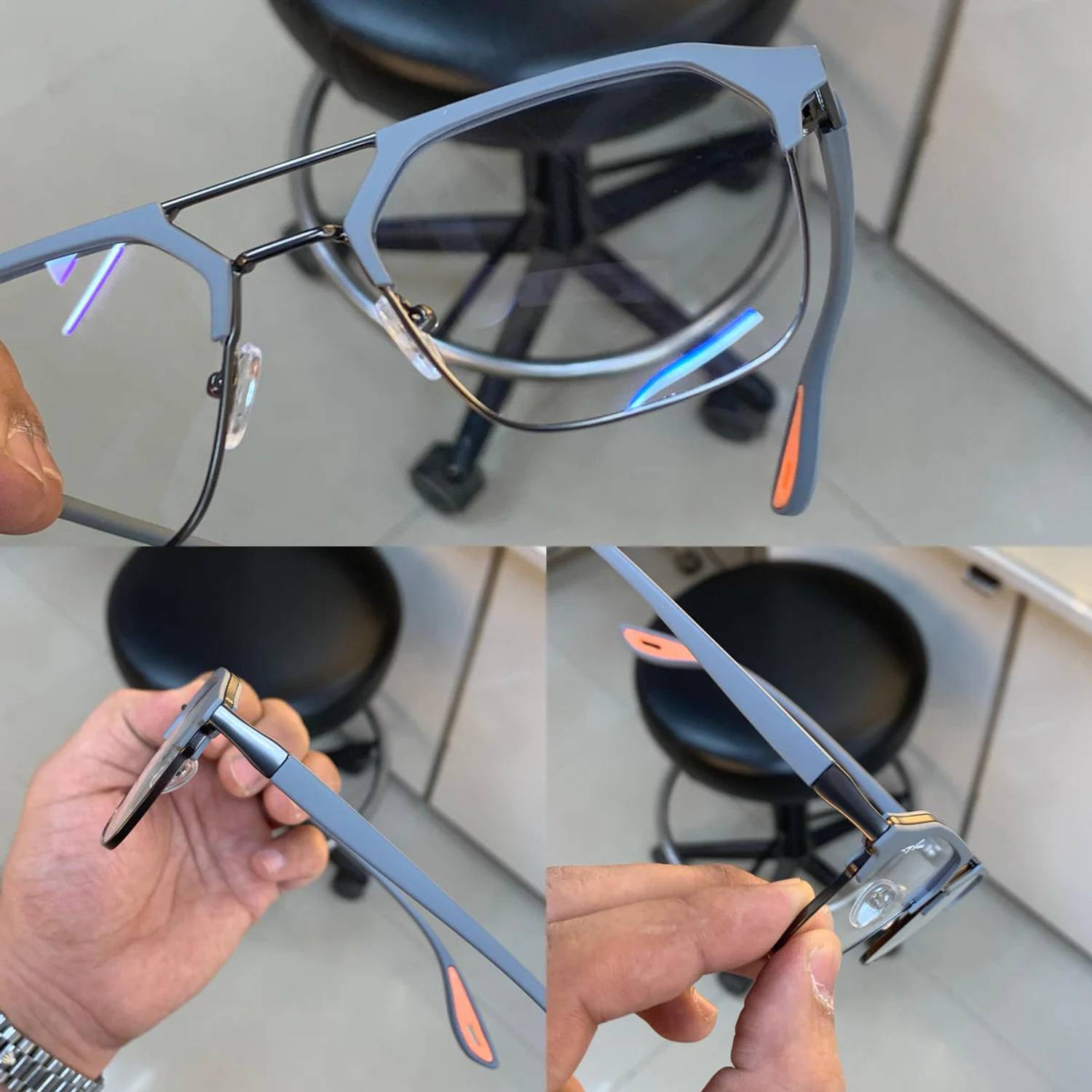 Poshh Ivory Full Rim Square Frame - Image 4