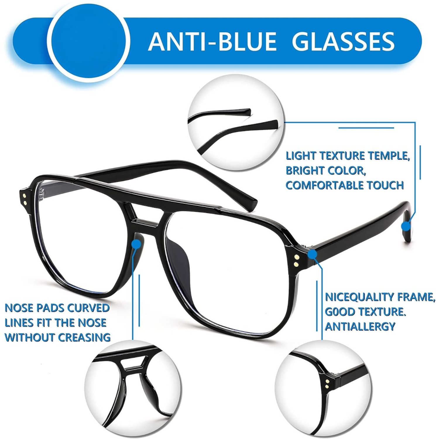 Image of DEYVUE Full Rim Square Frame