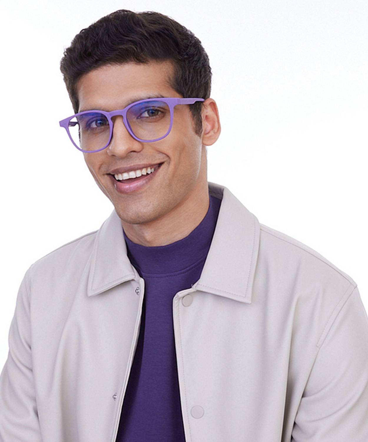 Lenskart Hustlr Full Rim Square Frame Blue - Image 3