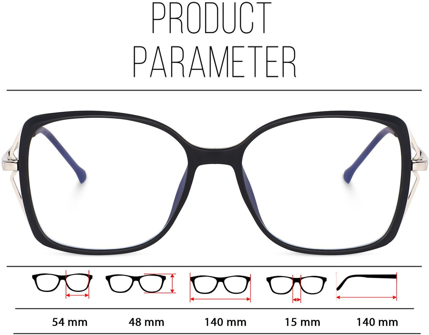 Image of MINZAAR Full Rim Cat-eyed Frame
