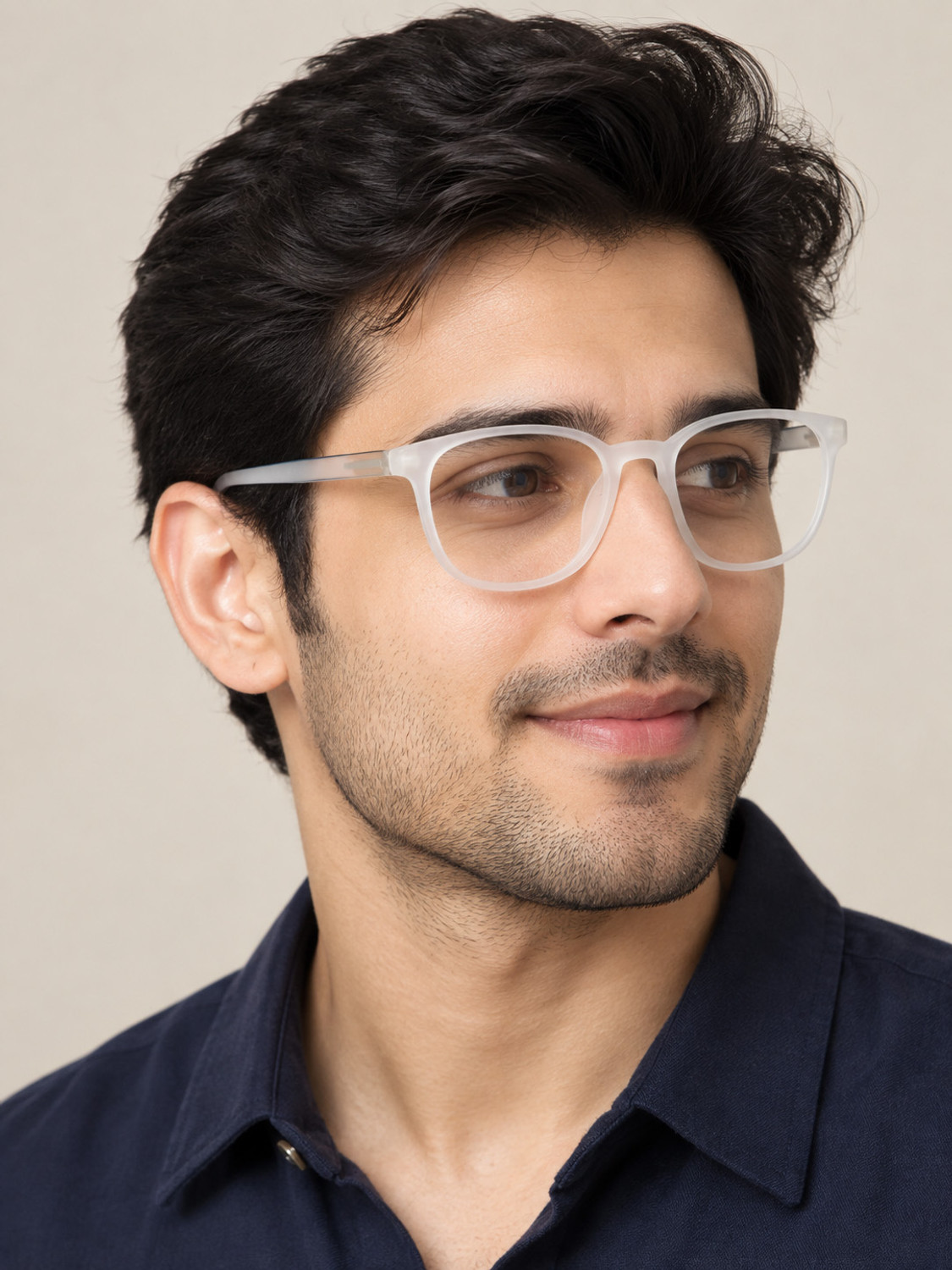 Image of Airblu Full Rim Round Anti Glare & Blue Cut Computer Glass For Men & Women (58 mm)
