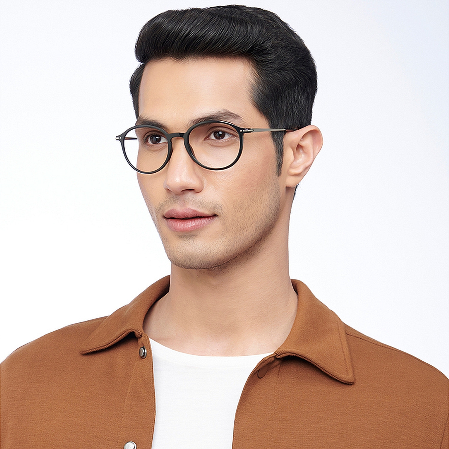 Image of Lenskart Blu Full Rim Round Anti Glare & Blue Cut Computer Glass For Men & Women (140 mm)