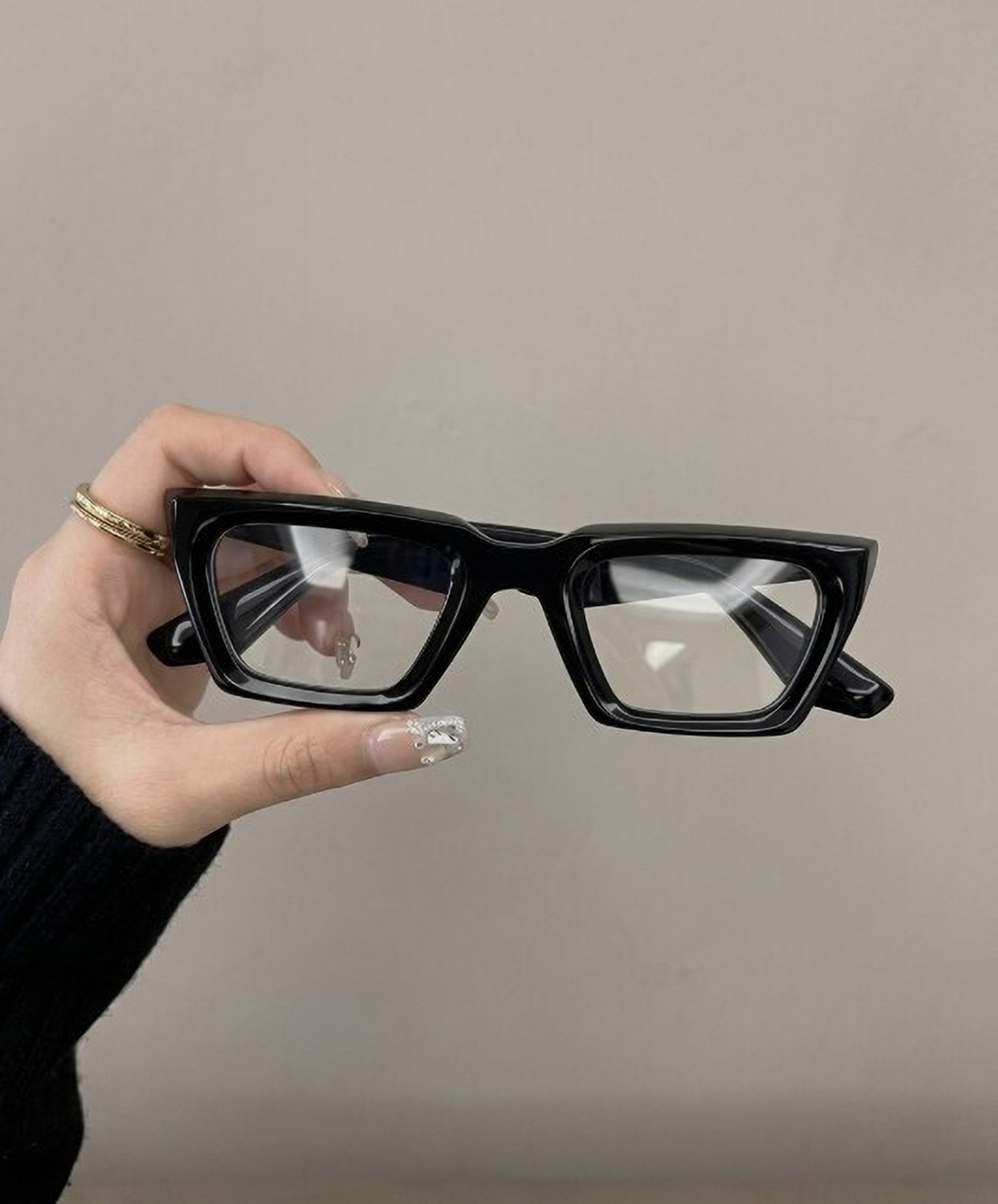Image of styliv ogal Full Rim Cat-eyed Frame For Men & Women (75 mm)