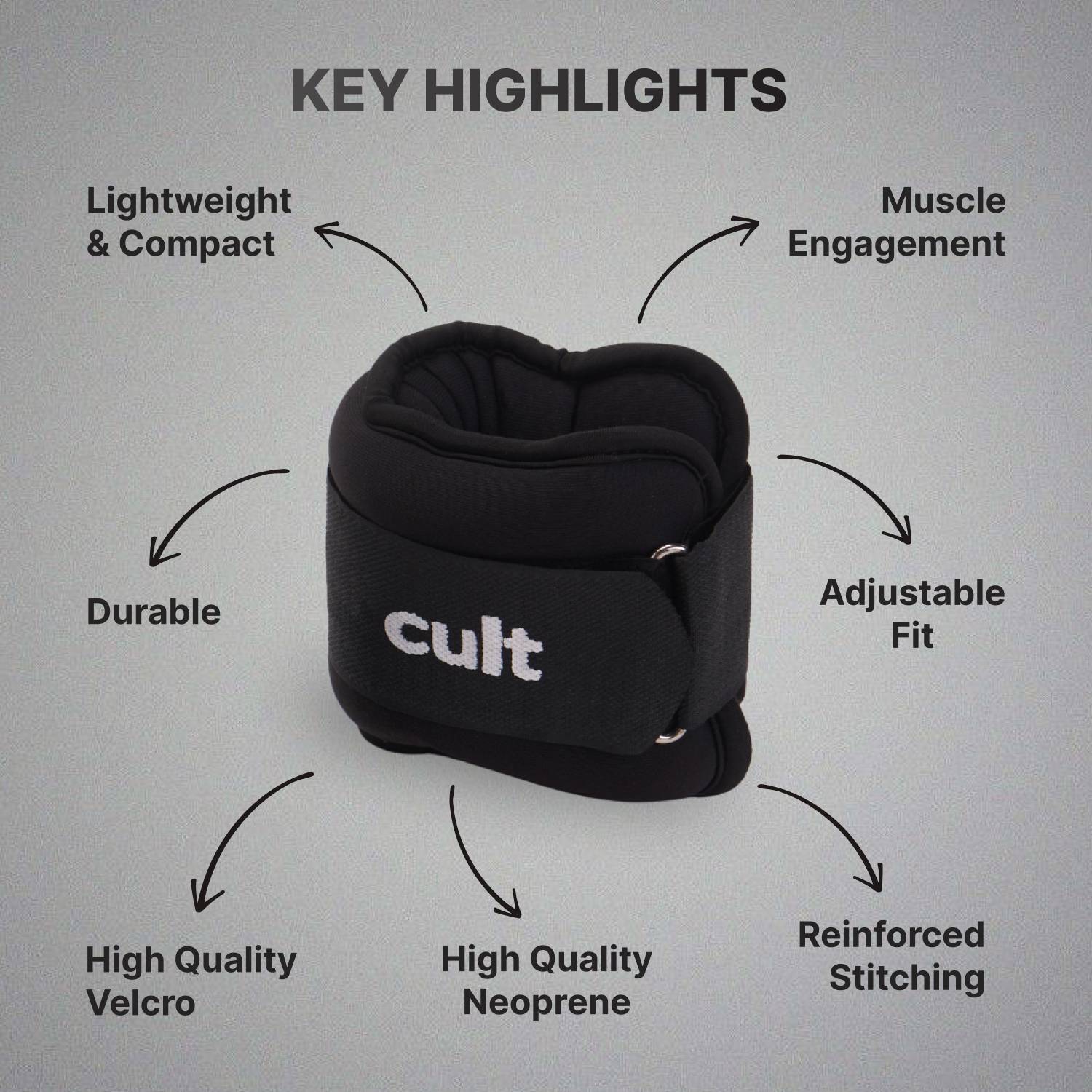 Cult Ankle Weight Black - Image 3