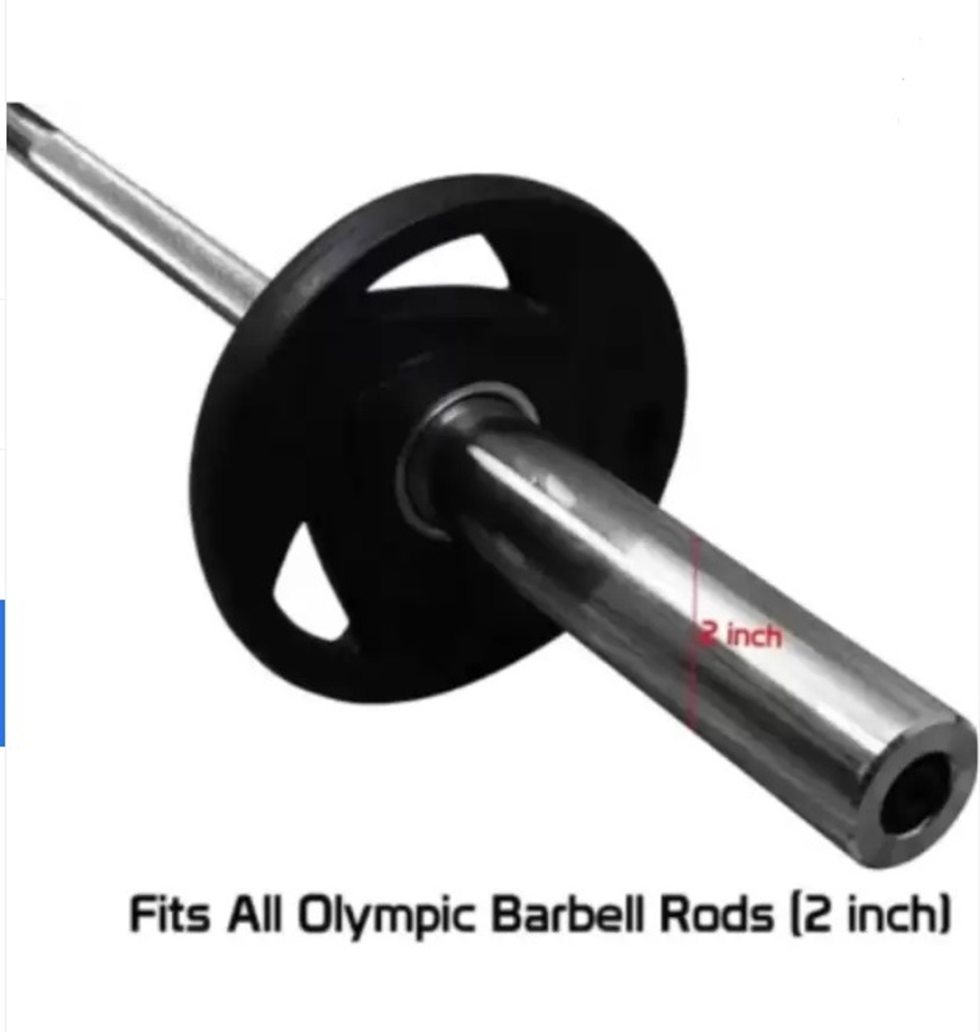 Image of Sports Era 10 kg Olympic Barbell Rubber Weight Plates 50mm Dia (5*2= 10KG) Multicolor Weight Plate