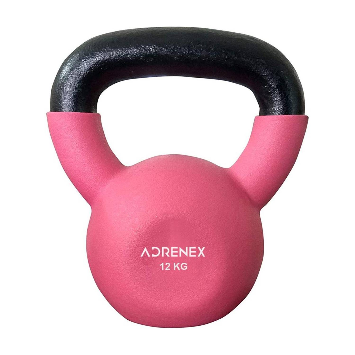 Adrenex 12 kg CAST IRON NEOPRENE COATED kettlebell Pink Kettlebell