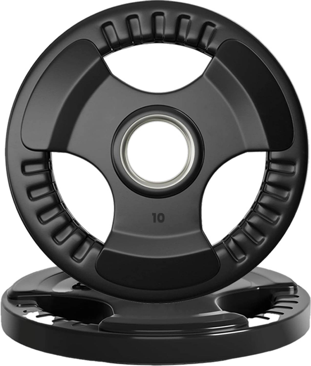 FITRXX Finger Weight Plates - 10Kg×2 Rubber Coated for Home Gym