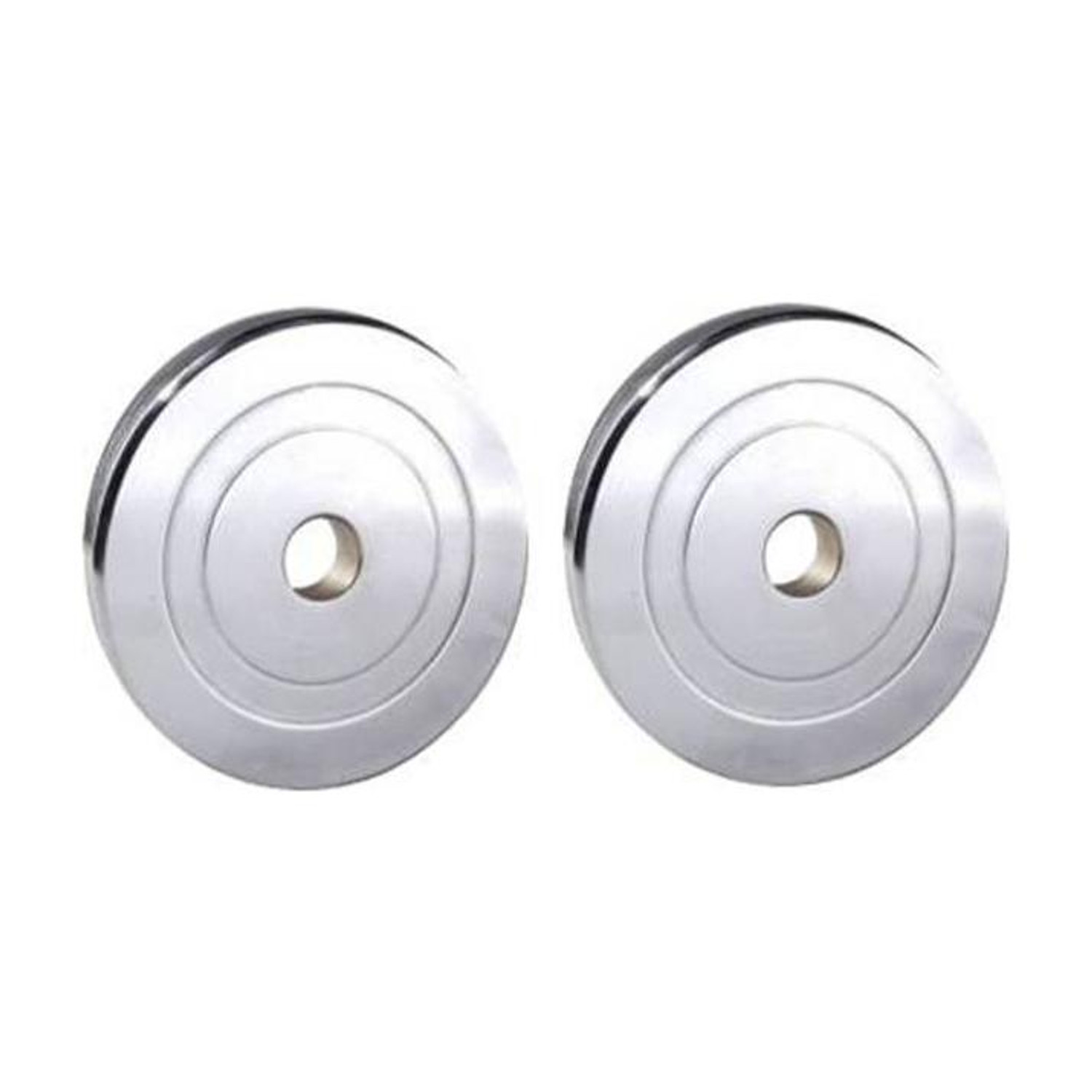 YMD steel chrome plate 2.5KgX2 Silver Weight Plate