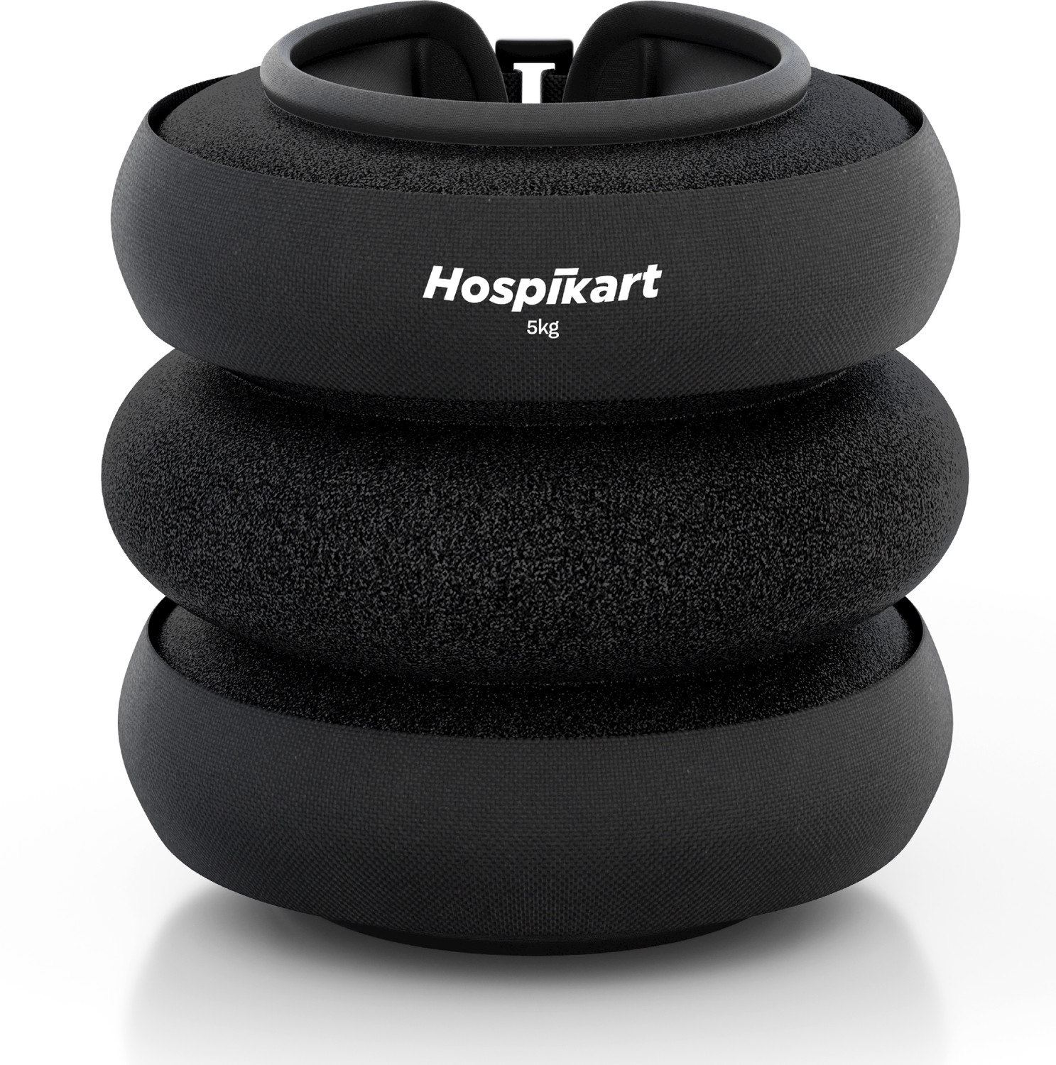 Image of HOSPIKART Weight Cuff for Strength Gain, Physiotherapy & Rehabilitation Black Ankle & Wrist Weight