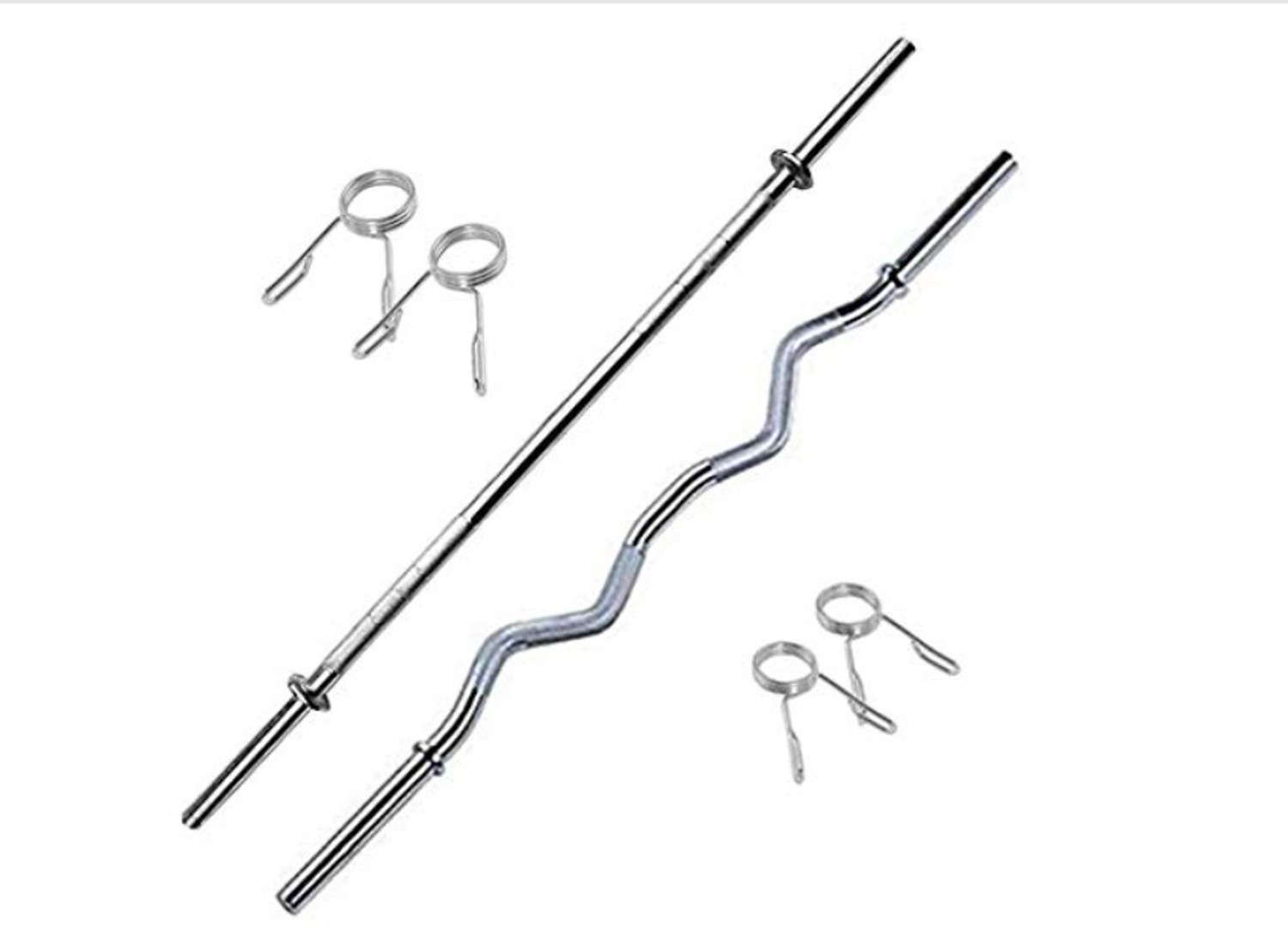 Image of BELLATRIX X 30kg gym pate(5x4-2.5x4)-3ft-straight rod-curl rod-accessories Black Bar & Plate Combo