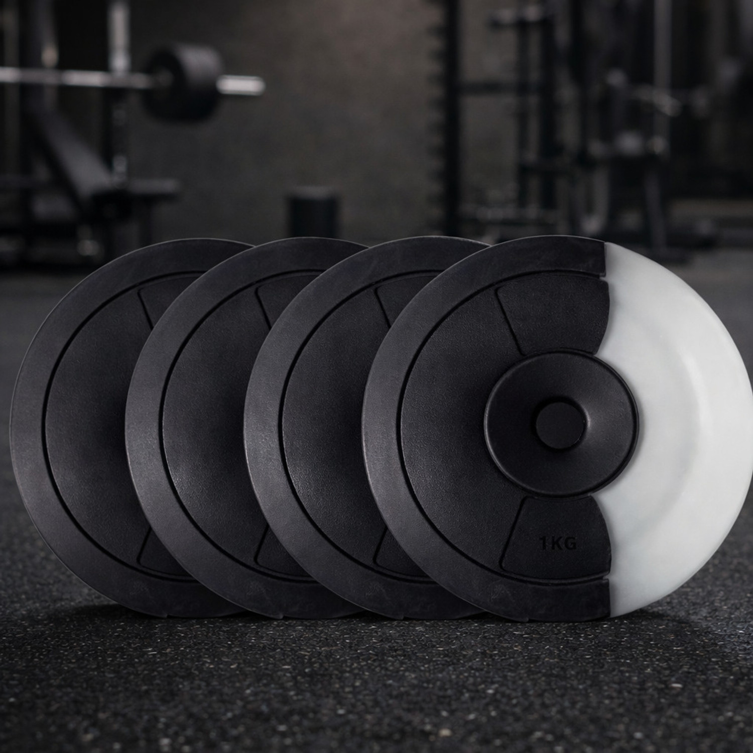 Image of KISHOREFIT 10 KG PVC PLATE 2*5 Black Weight Plate