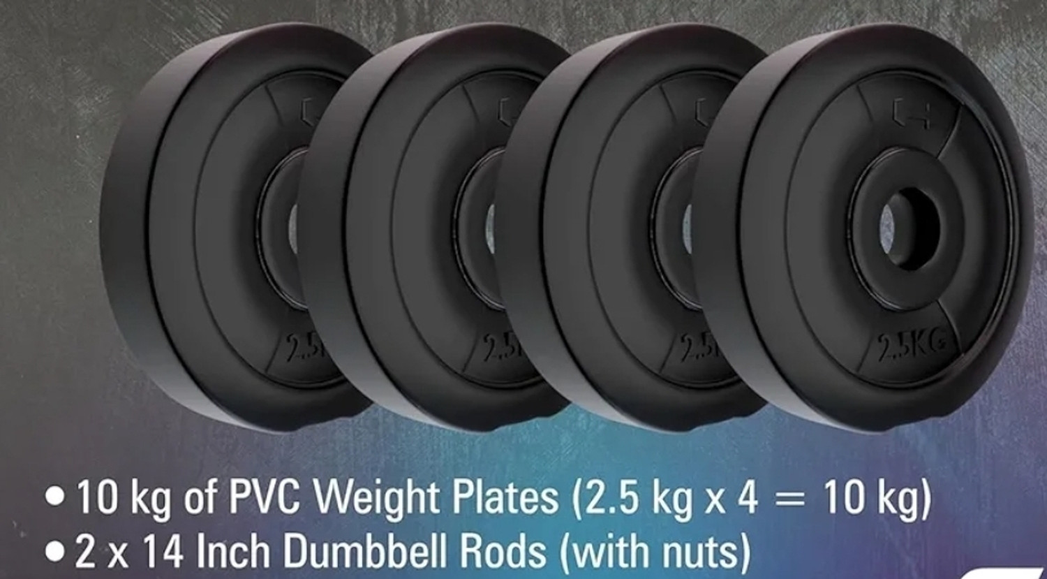 Image of Kavukartu Kk -10kg-pvc set Black Bar & Plate Combo