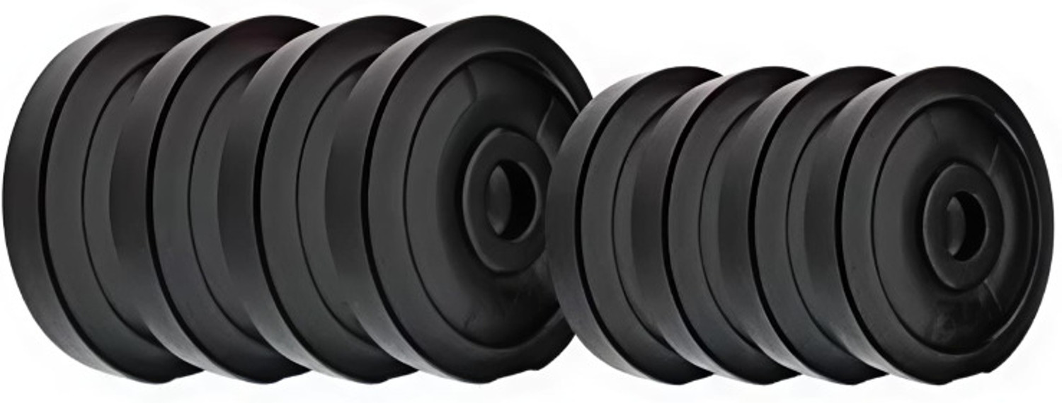 Image of BELLATRIX X 3ft curl rod 1 pair dumbell rod 20kg pvc plate-accessories Black Bar & Plate Combo