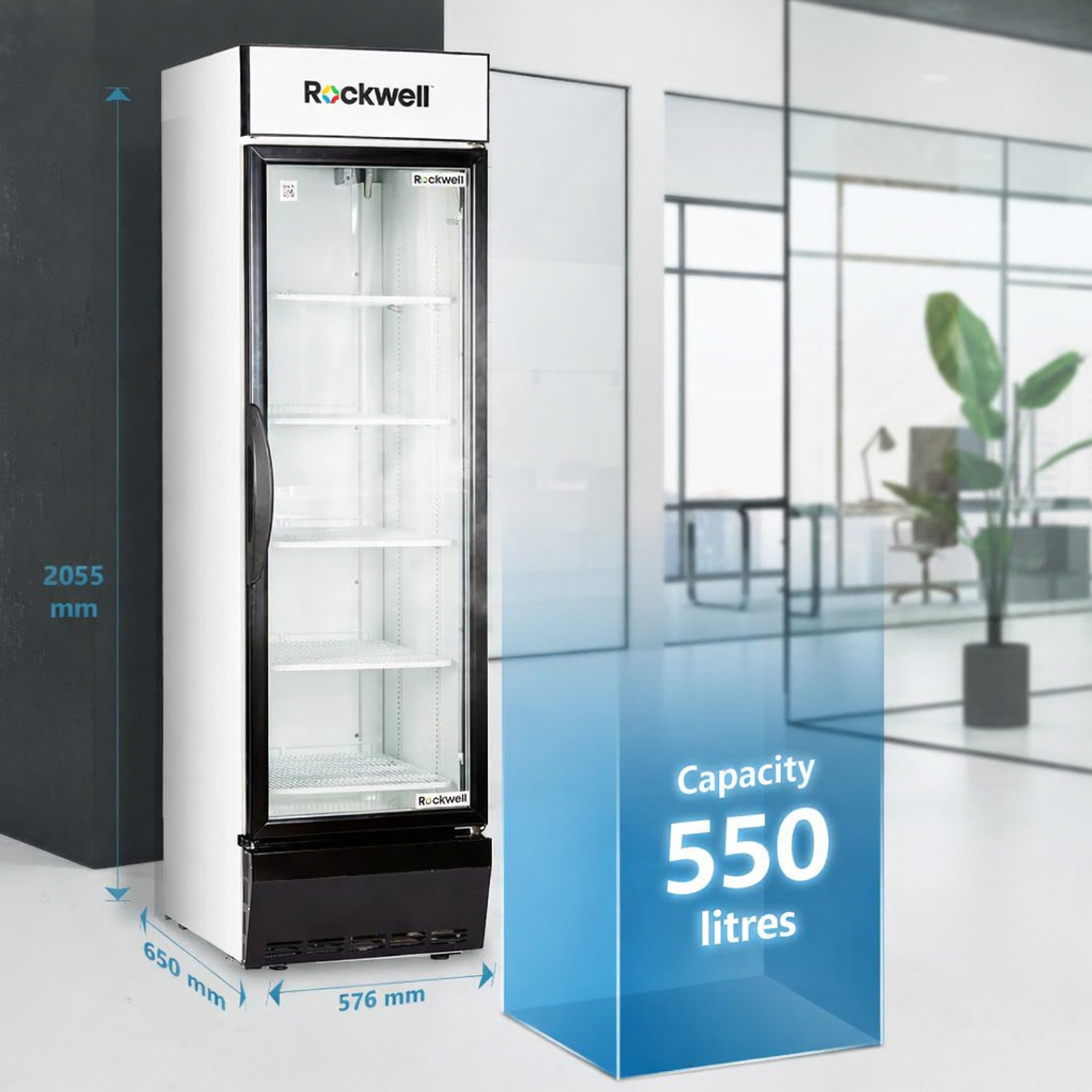 Image of Rockwell 550 L Single Door Upright Freezer