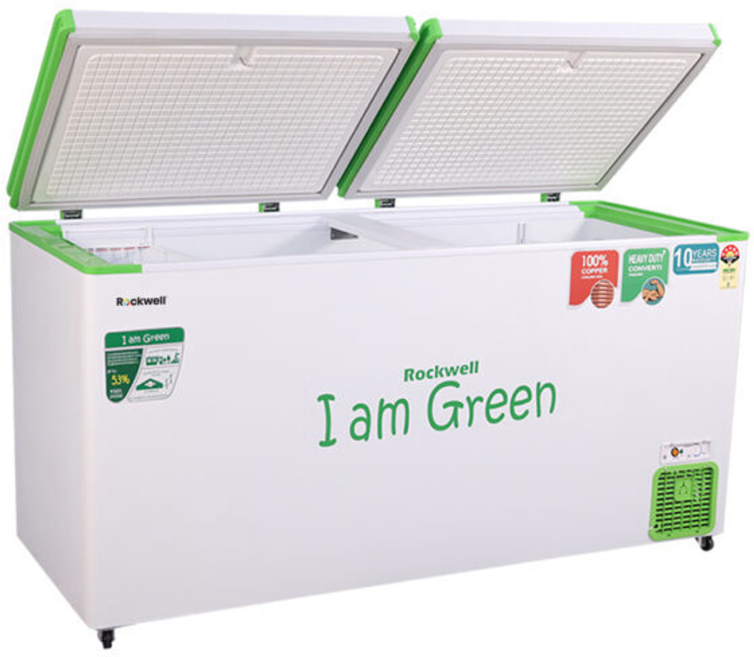 Image of Rockwell 550 L Double Door Standard Deep Freezer