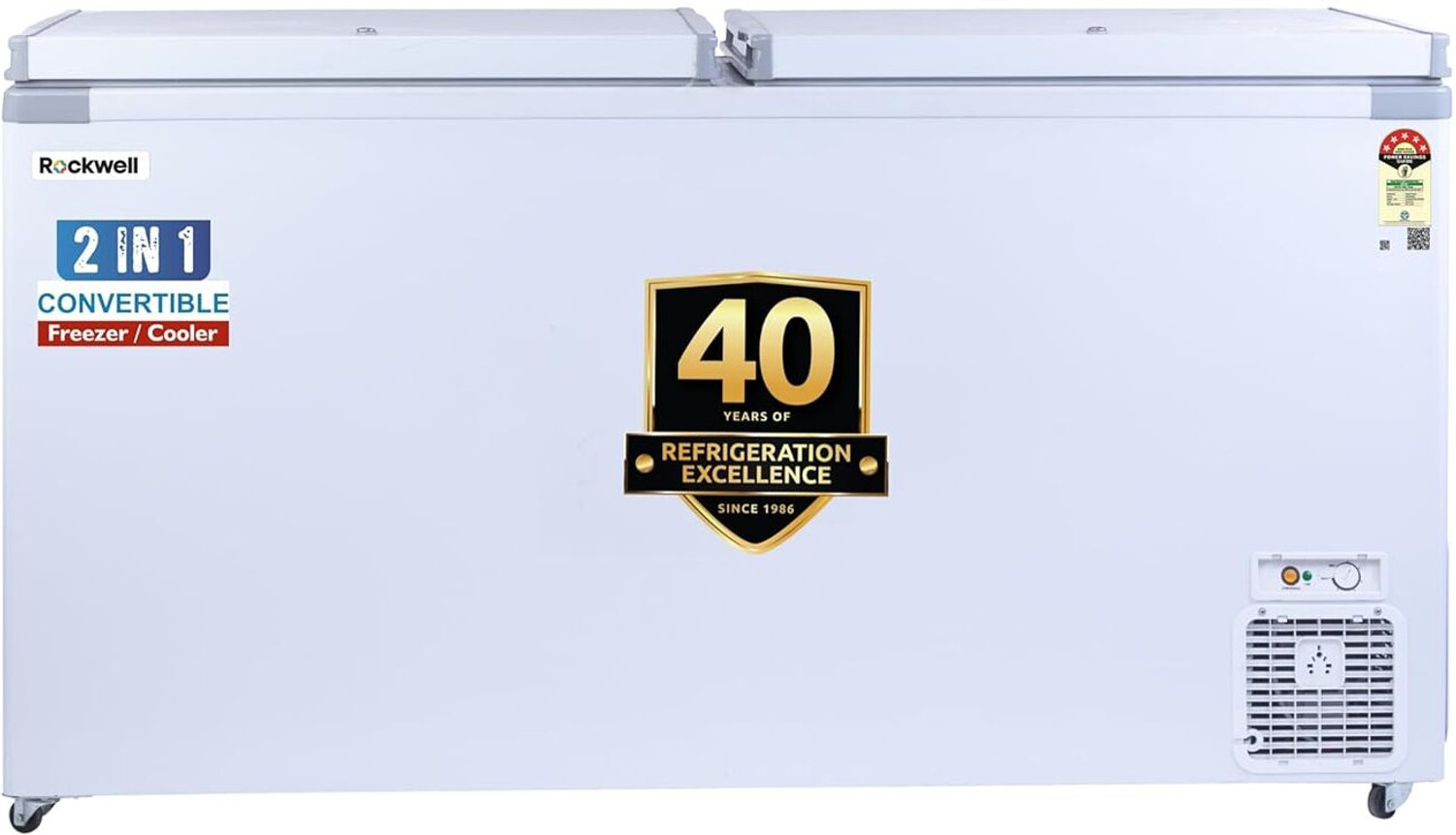 Image of Rockwell 550 L Double Door Standard Deep Freezer