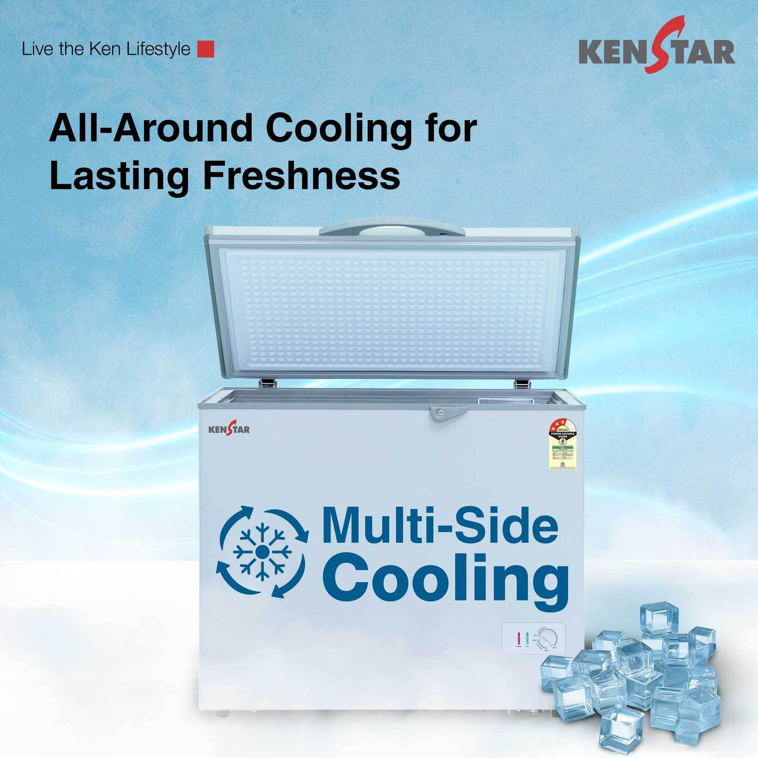 Image of Kenstar 192 L Single Door Standard Deep Freezer