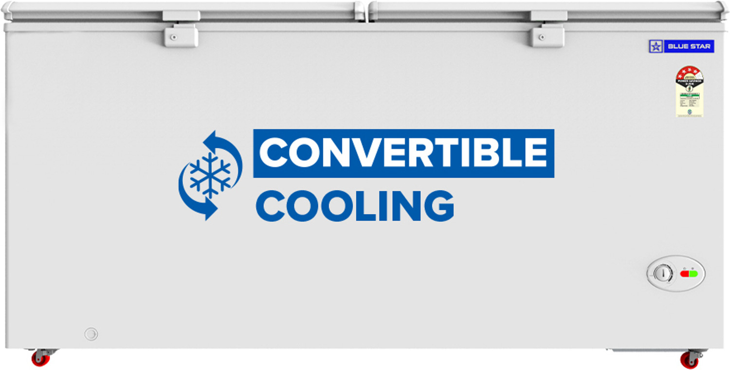 Image of Blue Star 515 L Double Door Standard Deep Freezer