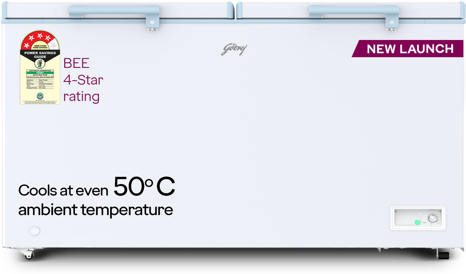 Image of Godrej 505 L Double Door Standard Deep Freezer