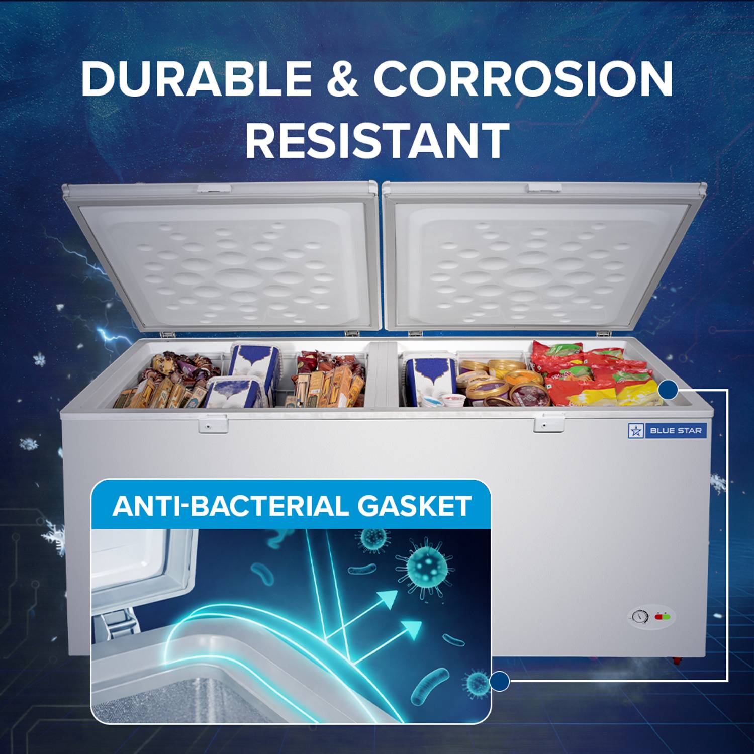Blue Star 515 L Double Door Deep Freezer - Image 5