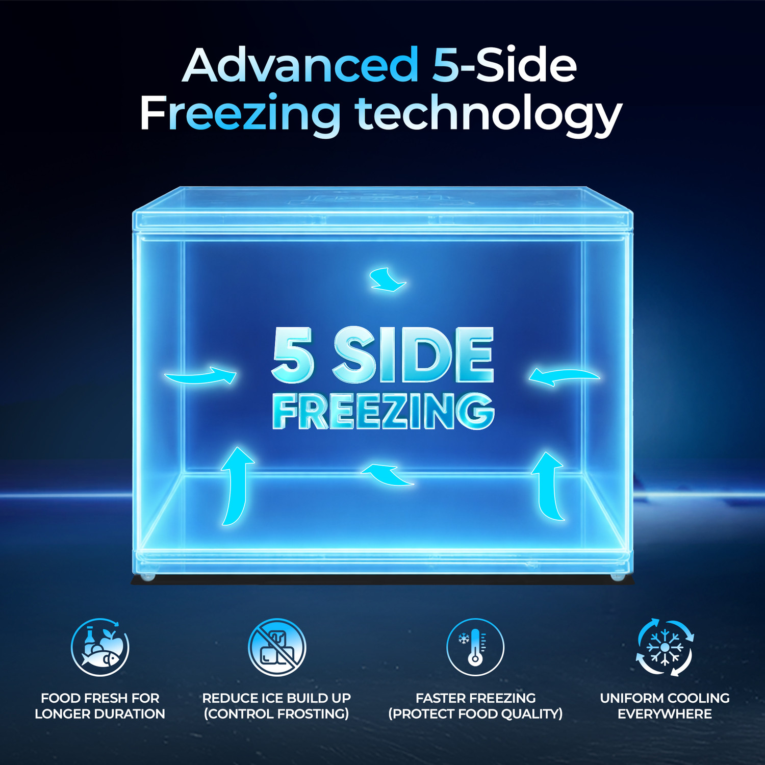 Image of Haier 383 L Double Door Standard Deep Freezer