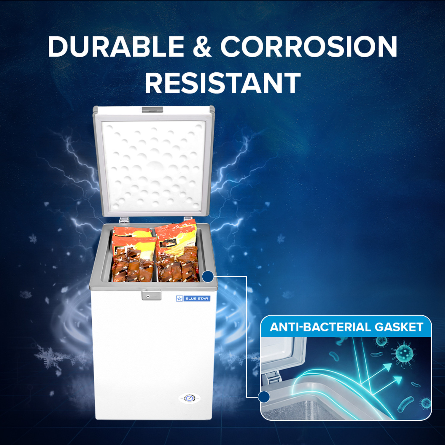 Image of Blue Star 108 L Single Door Standard Deep Freezer
