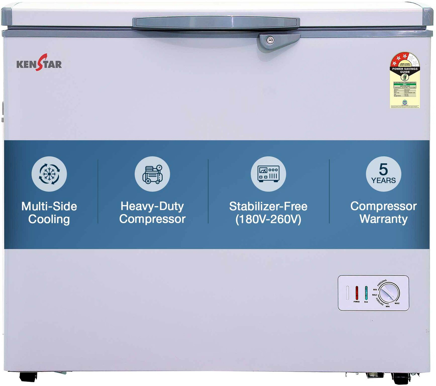 Image of Kenstar 192 L Single Door Standard Deep Freezer